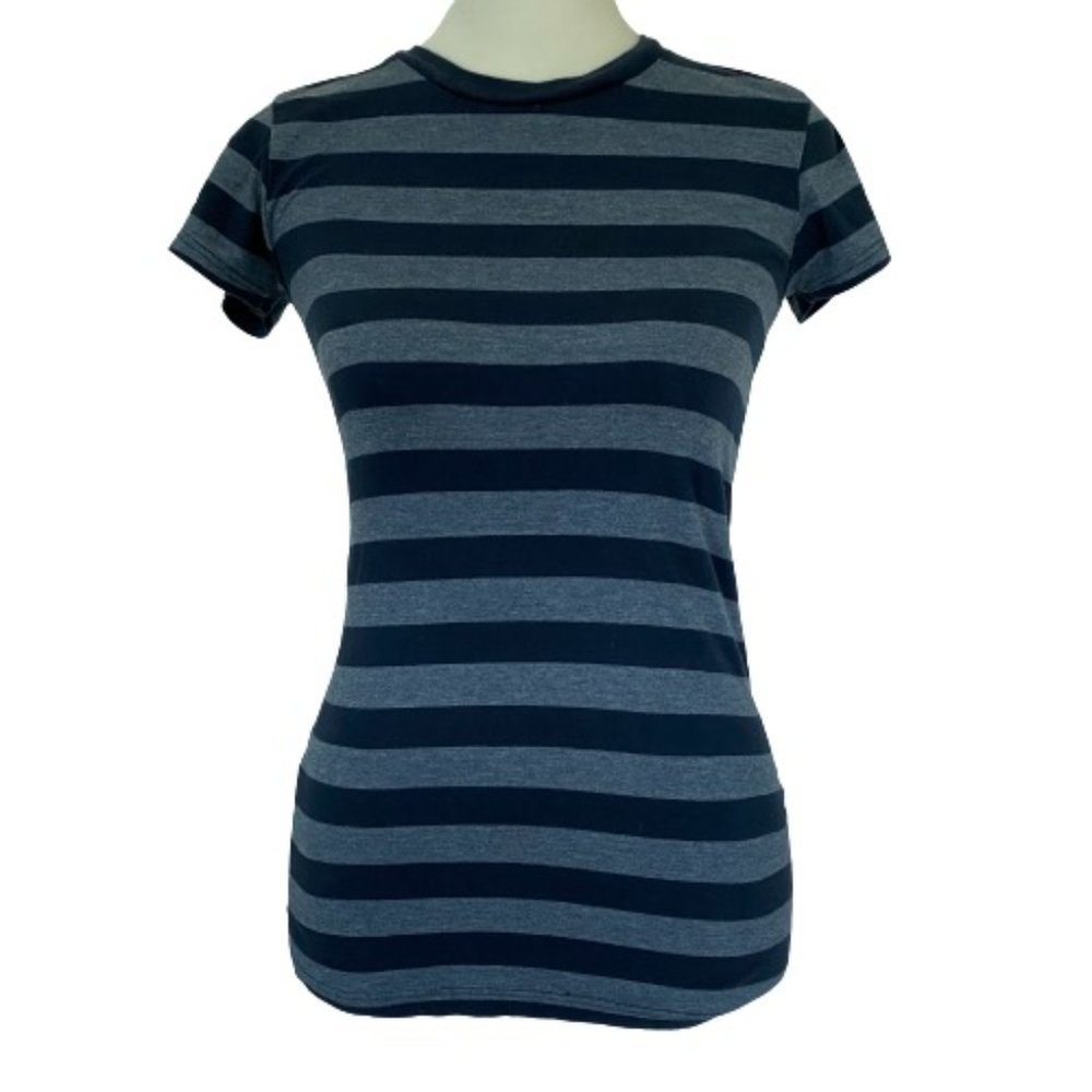 Aeropostale Gray Striped T-Shirt